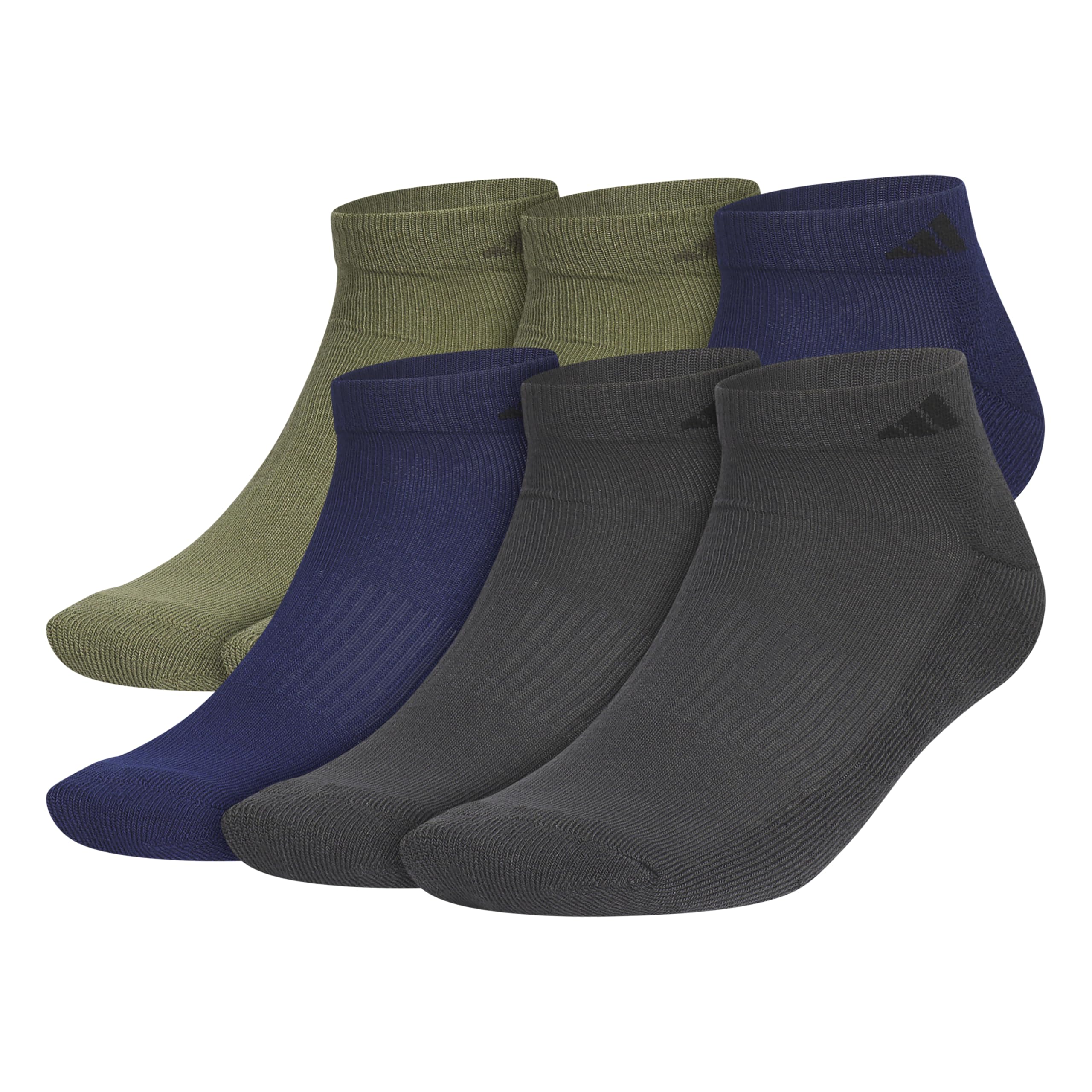 

                                                    adidas Mens Athletic Cushioned Low Cut Ankle Socks