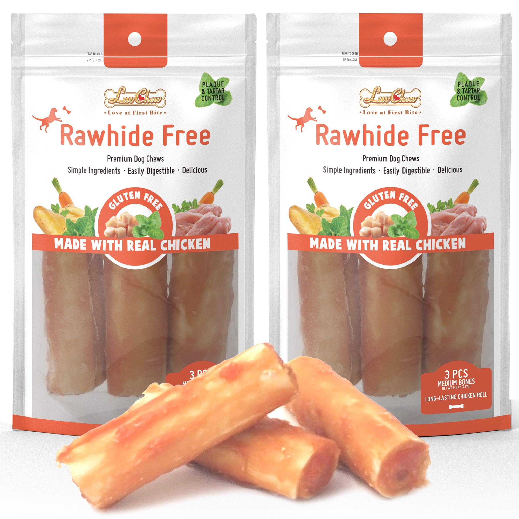 rawhide free long lasting bones