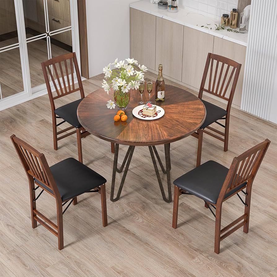 椅子 ANPAN2/6 Amazon.com: Giantex Folding Dining Chairs Set of 2, Foldable