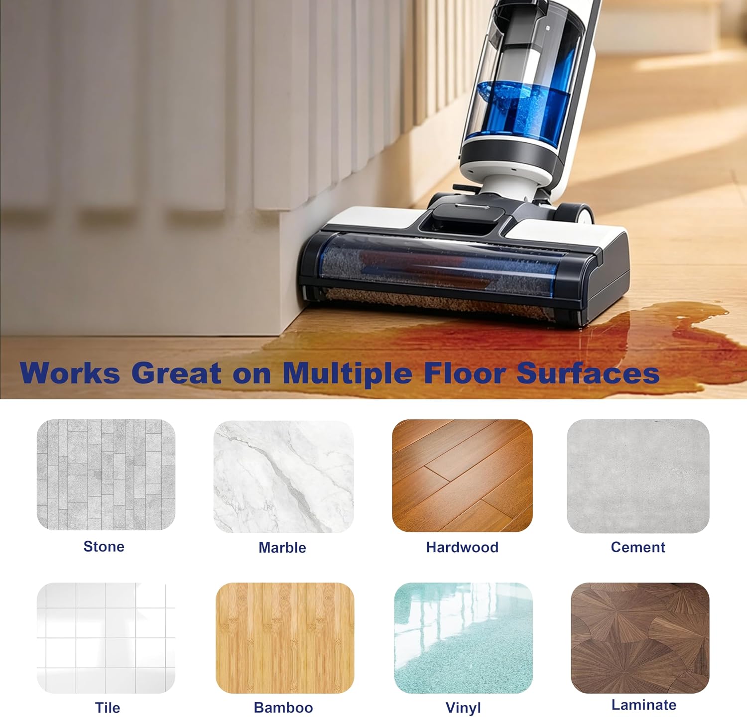 iFloor 3 Roller Brush and HEPA Filter Replacement Parts Compatible with Tineco iFloor 3 and Floor One S3 Cordless Wet Dry Vacuum Cleaner,3 Brush Roller,4 HEPA Filters