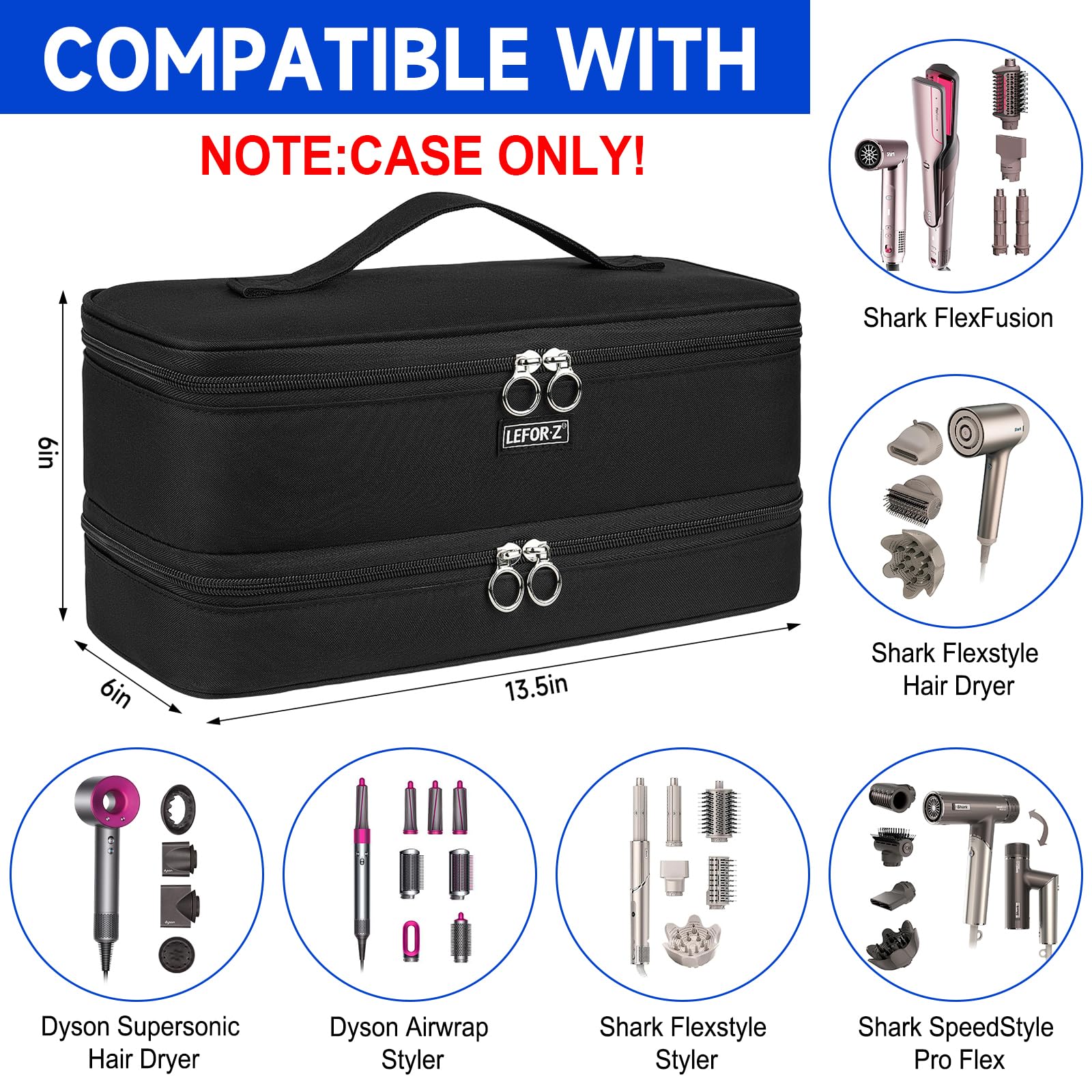Amazon.com: Travel Carrying Case Compatible with Shark Glam/Shark