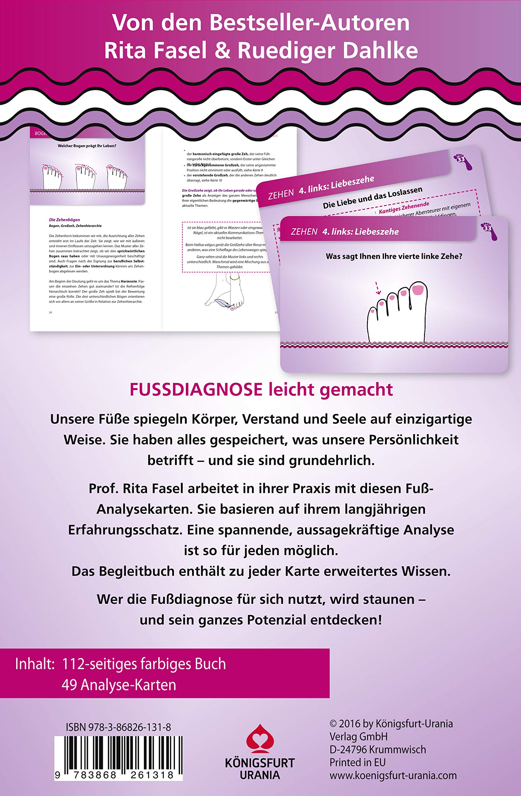 Fußdiagnose: Set mit Buch und Karten (Was die Füße über uns verraten, Fußanalyse)