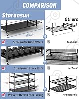 Staransun Hantelständer 4 kerekű edzőständer dupla tárolóval 6