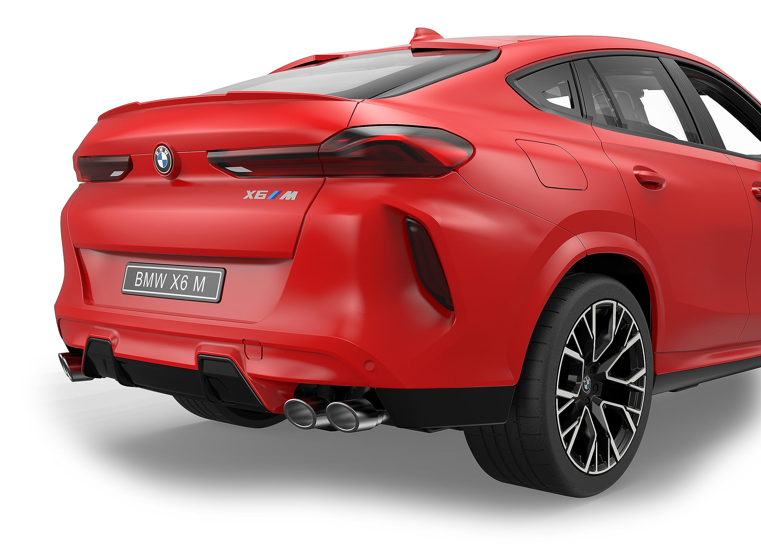 JAMARA BMW X6 M 1:14 2,4 GHz – przezroczysta szyba przednia, światło LED, samochód RC, czerwony