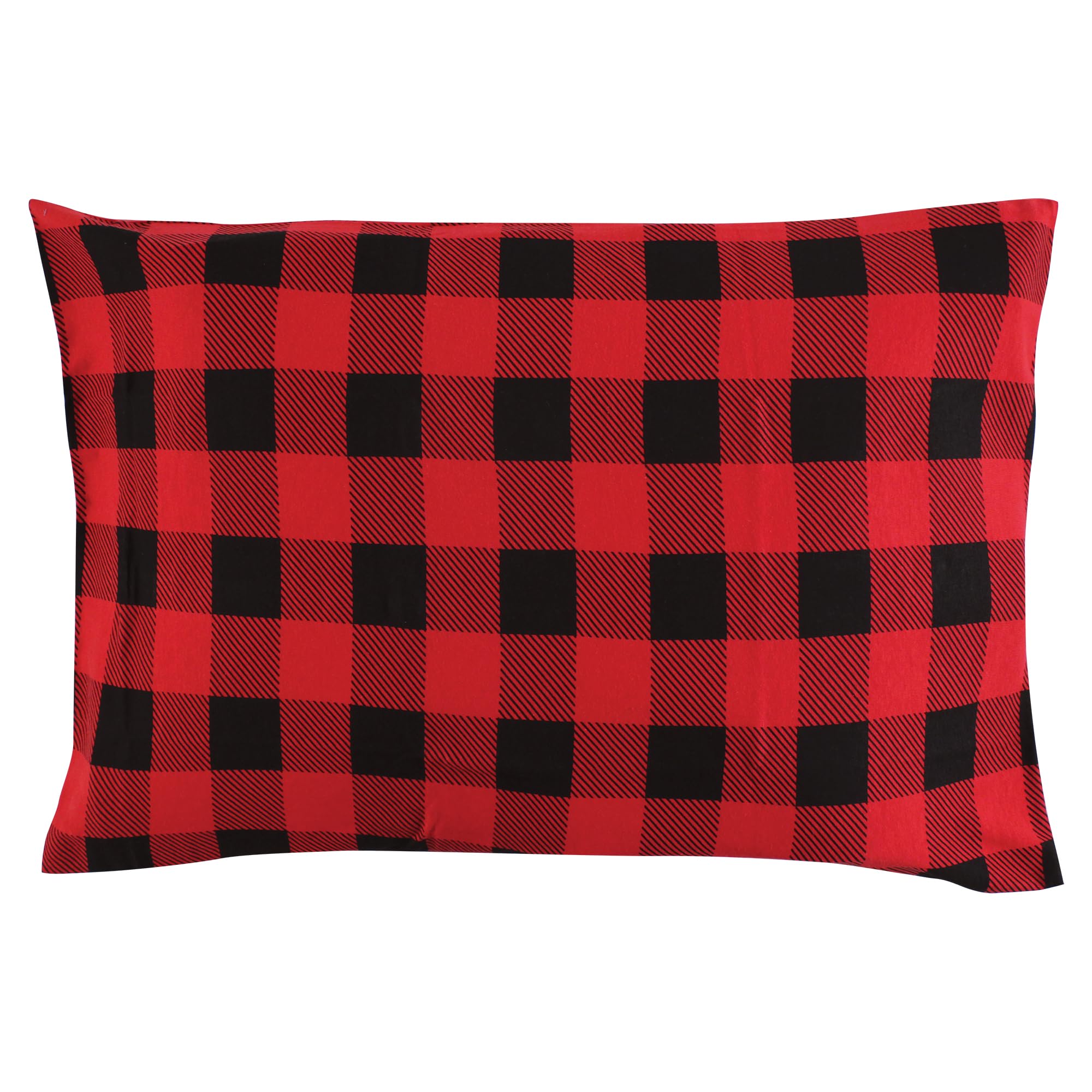 Hudson Baby Unisex Baby Cotton Toddler Pillow Case, Buffalo Plaid, One Size