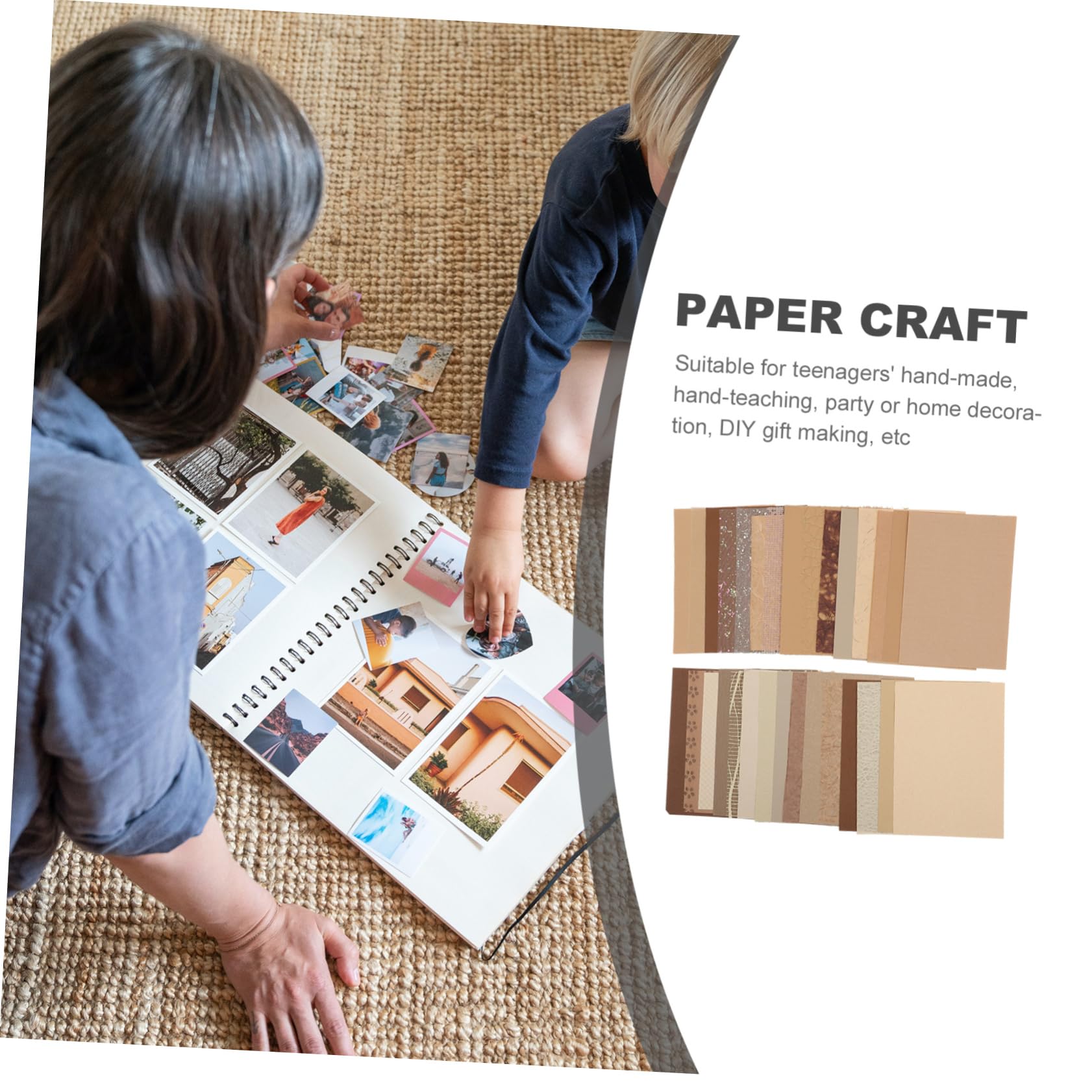 SHINEOFI 2 Series Papel Del Arte Suministros Para Álbumes De Recortes Papel Decoupage Papel De Álbum De Recortes Papel Para Manualidades Decorativo Libro De Recuerdos Chocolate 30 Hojas*2