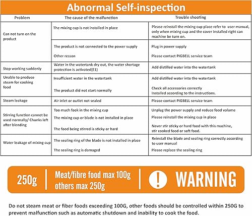Miniatura 8 de Pigbell Procesador todo en 1 para cocinar alimentos para bebés pequeños vapor mezcla pica esterilizador puré leche tibia taza de agitación de 8