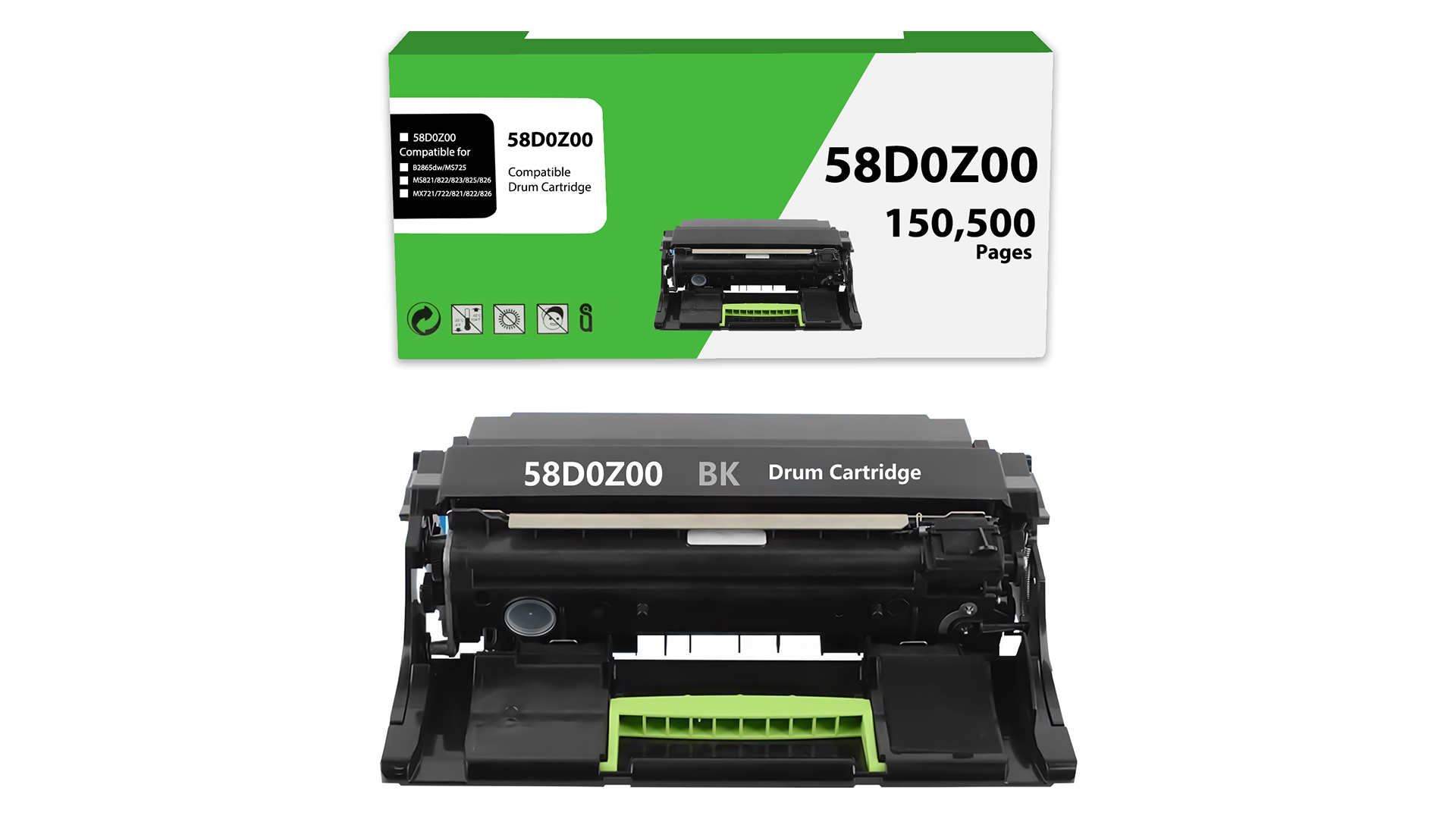 Amazon.com: 55B0ZA0 Imaging Unit 55B0ZA0 Drum Unit Compatible for