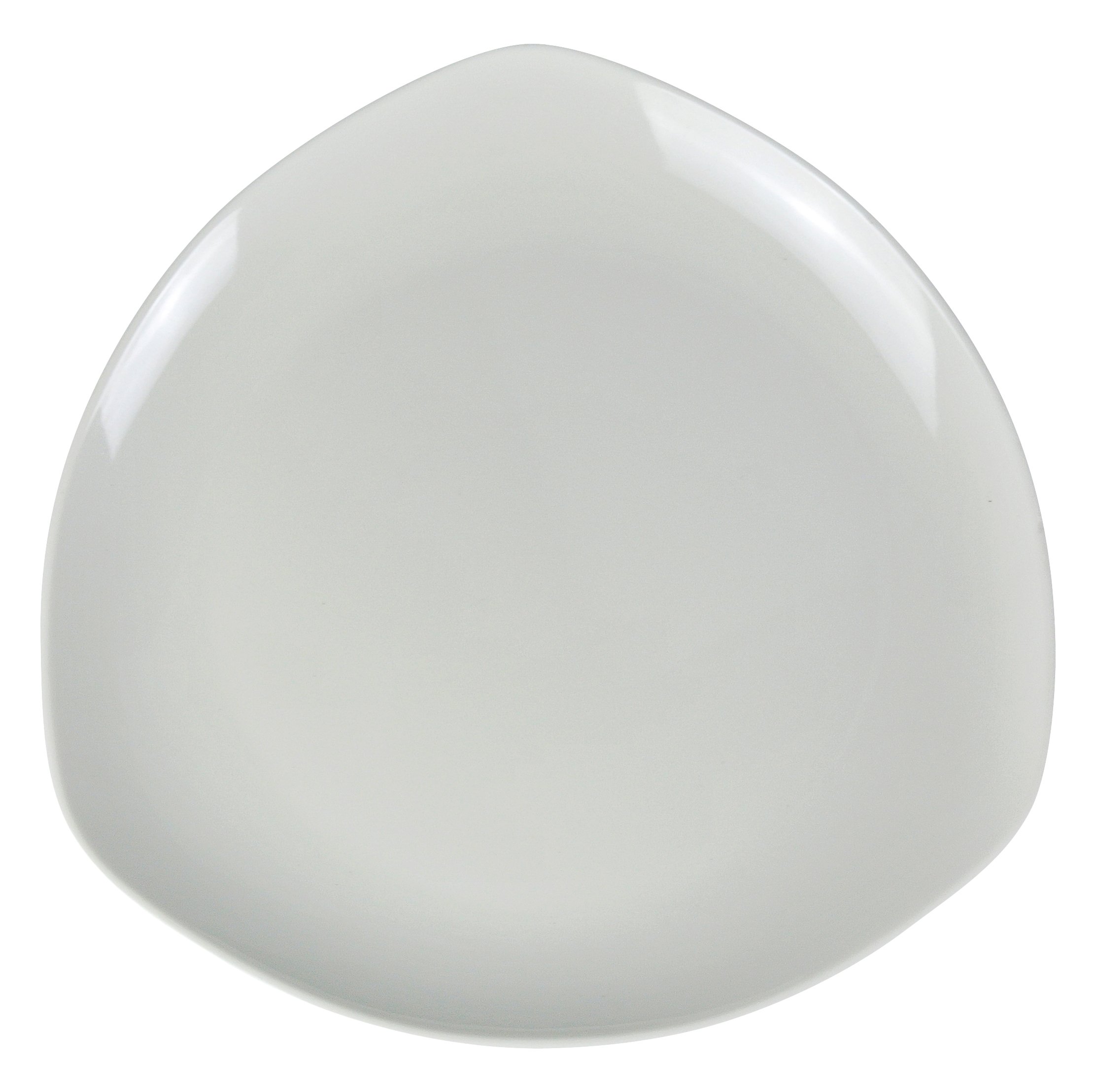 YancoMD-608 Milando 8" Triangle Coupe Plate, Melamine, White Color, Pack of 48
