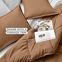 Vista 132 de Bare Home Comforter Set - King/California King Size - Ultra-Soft - Goose Down Alternative - Premium 1800 Series - All Season Warmth