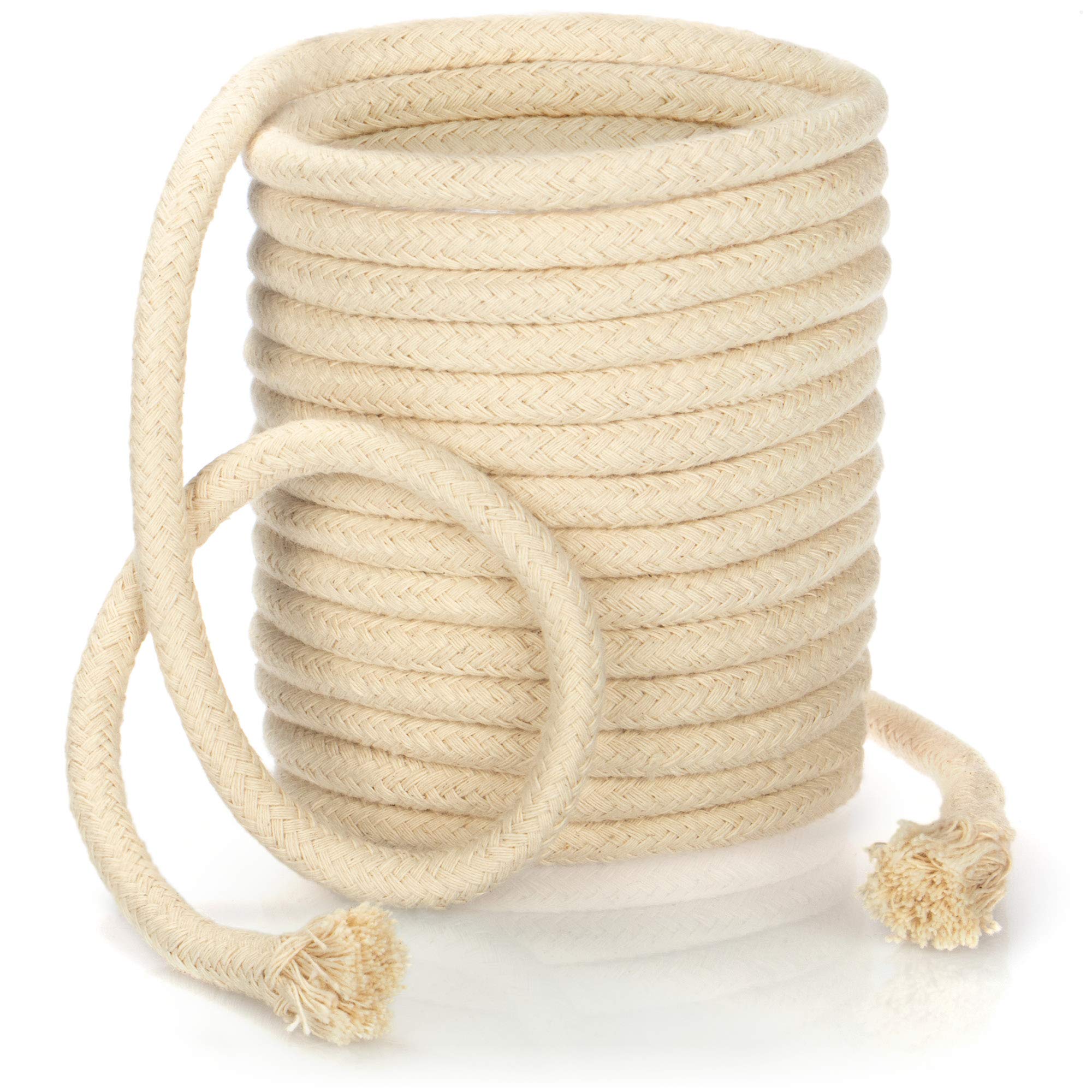 Com-Four Com-Four® Wick For Oil Lamps Can Be Cut To Size - Replacement Wick For Garden Torches, Bamboo Torches - Lamp Wick Oil Lamp - Torch Wick - Around 500 Cm X Ø 8 Mm (500Cm X 8Mm)