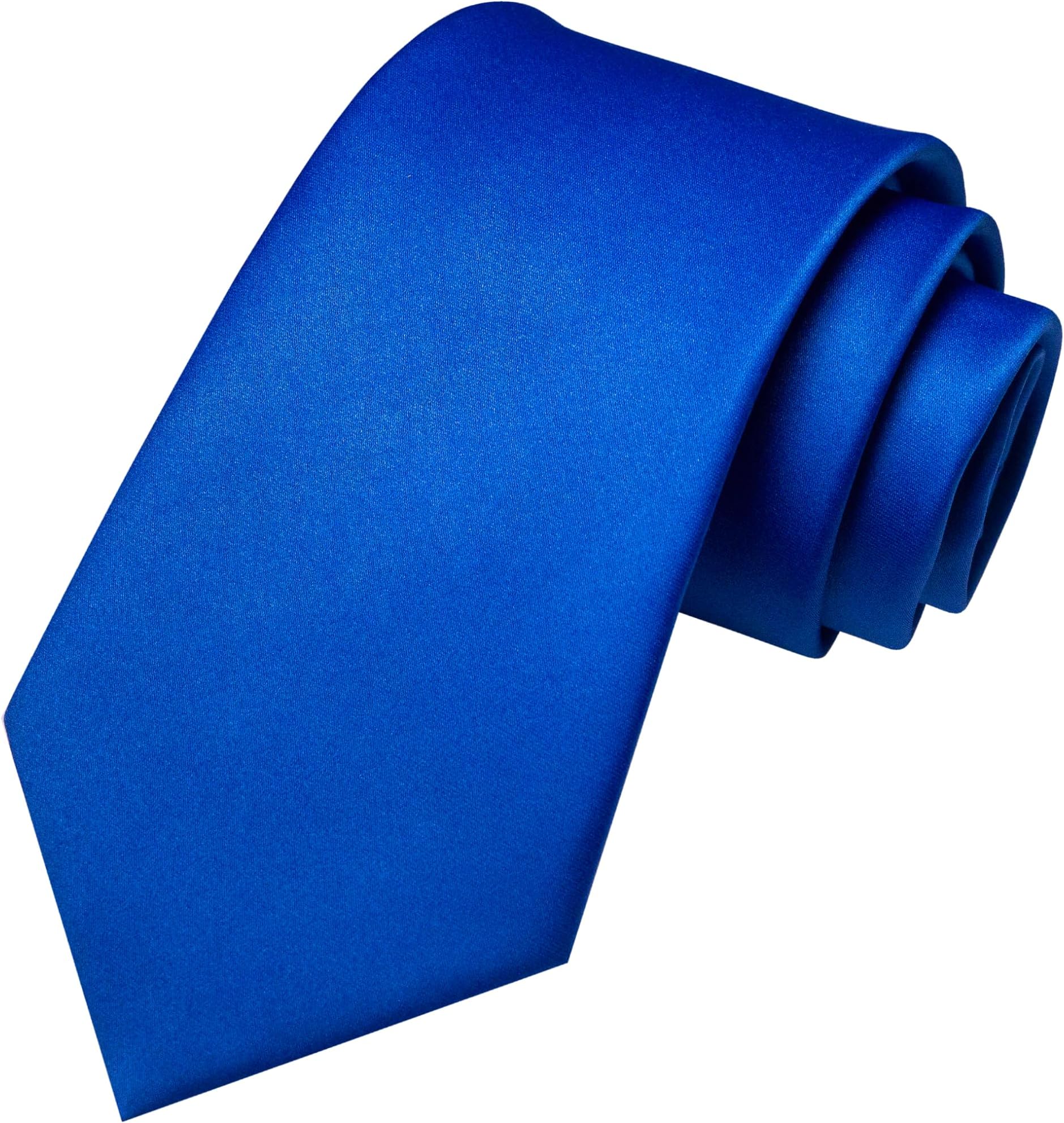 Solid Color Tie Mens Necktie for Business and Wedding