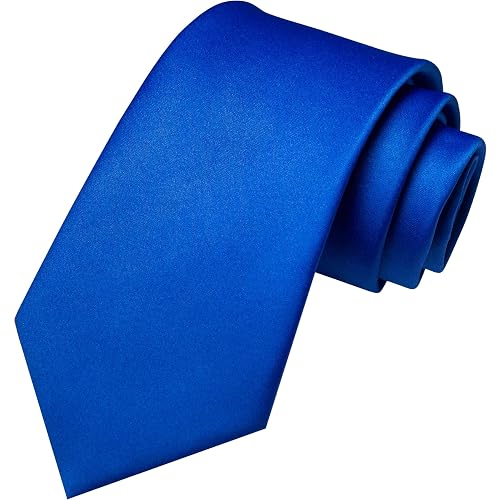 JEMYGINS Solid Color Tie Mens Necktie for Business and Wedding