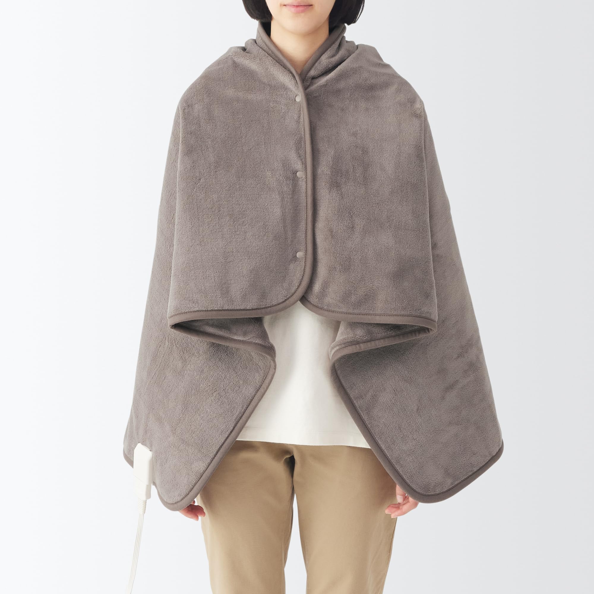 無印良品 羽織れる電気ブランケット ダークベージュ 幅130×奥行80cm MJ Amazon | 無印良品 羽織れる電気ブランケット ダークベージュ 幅