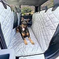 Vista 5 de 4Knines Hamaca de suelo para perro para camión y cabina de tripulación con asientos plegables - Funda para mascotas de asiento trasero para perros