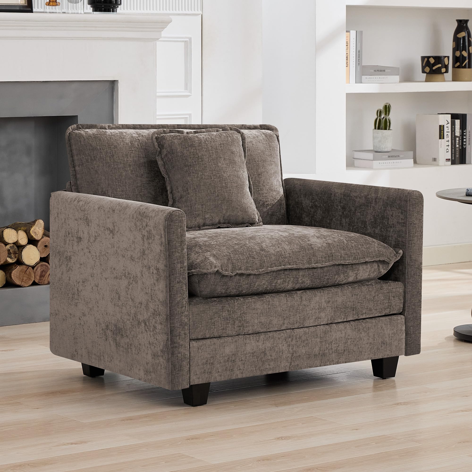 WUTUTUEE 41 Chenille Oversized Chair