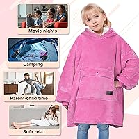 Vista 57 de Catalonia Blanket Hoodie for Kids, Oversized Wearable Sherpa Sweatshirt Pullover for Teens Youth, Gift Idea