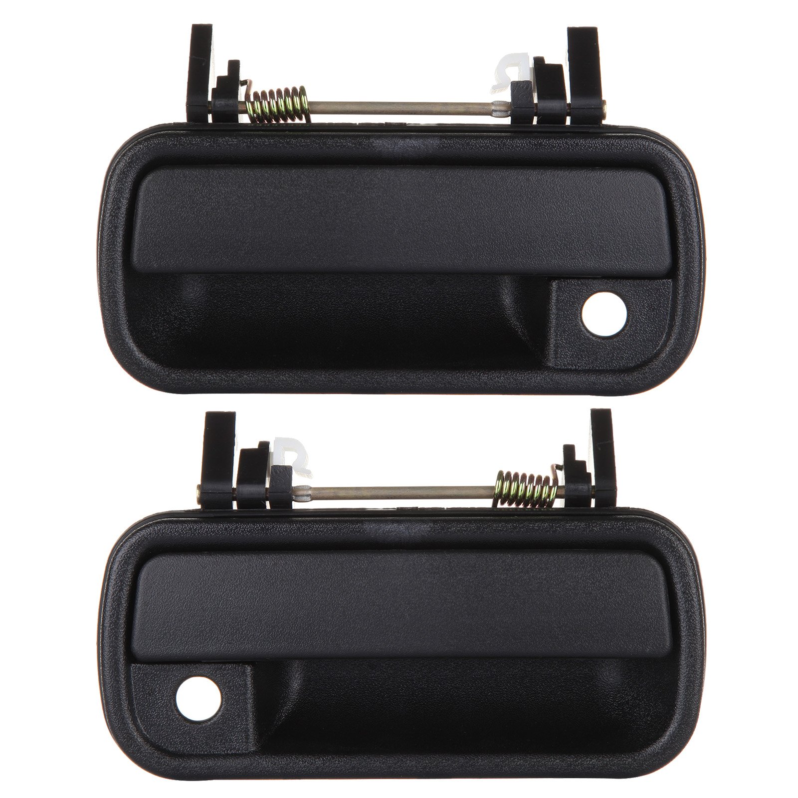 ECCPP 2Pcs Door Handle Black Exterior Front Right Left Side for 1989-1995 Toyota Pickup 1989-1997 Toyota 4Runner