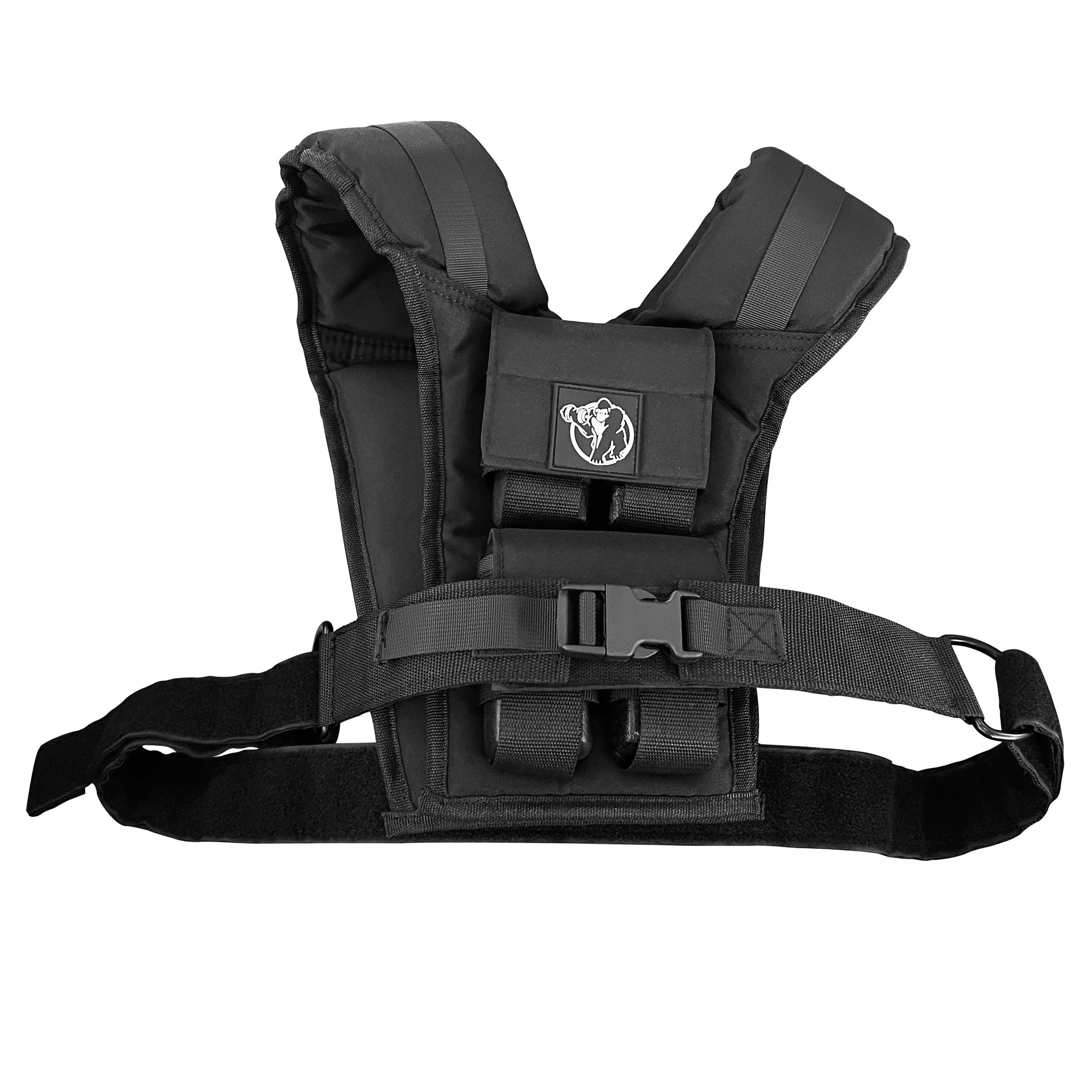 GORILLA SPORTS® Gewichtsweste Verstellbar 10/20/30 kg Universalgröße
