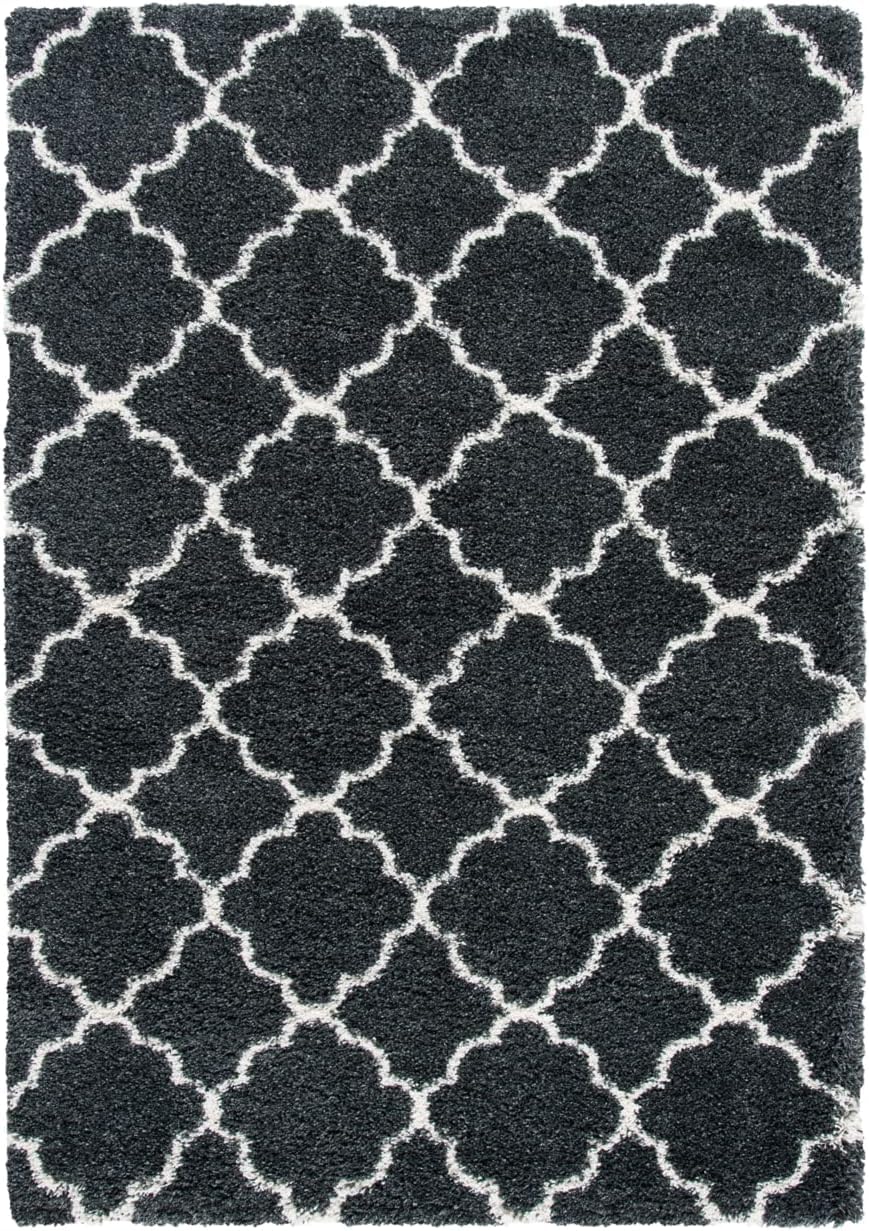 Dark Grey Shaggy Carpet - Soft & Durable Rug -28