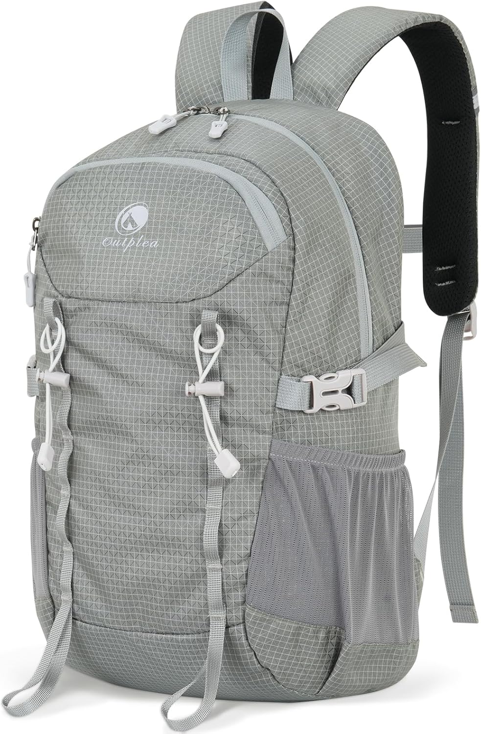 20L Small Waterproof Hiking Backpack Men Women, Lightweight Small Travel Backpack for Outdoor, Gray
