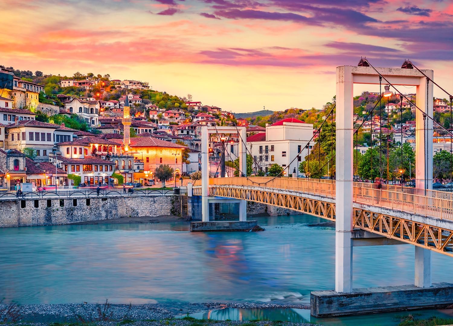 HUADADA Jigsaw Puzzles for Adults 1000 Pieces, Berat Letter on Back Interlock Perfectly No Dust, Home Decors Family Challenge Toys for Men Women Elders Seniors (27.5"x19.6"), 1:1 Poster