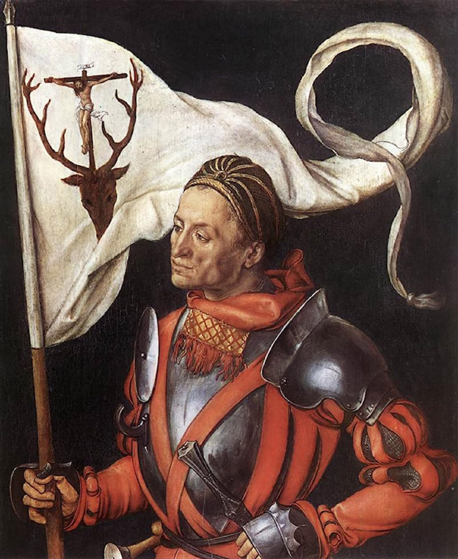ARTXLXXBN Famous Painting Canvas Artwork Graffiti Print Paumgartner Albrecht Durer Portrait Canvas Image for Home Decor 60x90cm