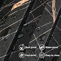 Vista 5 de 8-Pack WPC Slat Wall Panels, 96 x 6.6 in Decorative Acoustic Slats 3D Wall Panels, Water-Proof and Easy Installation, Granite