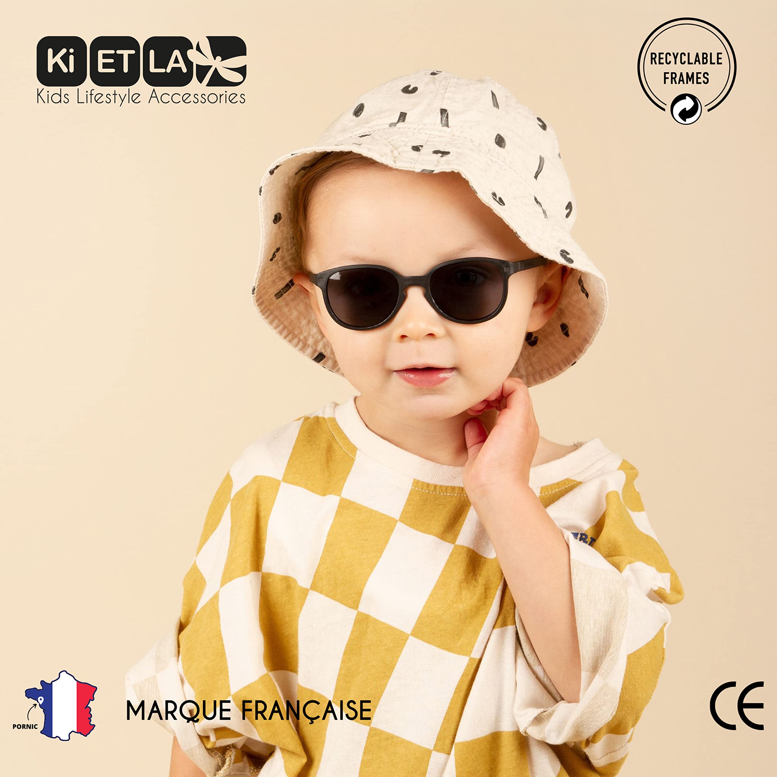 Ki ET LA Gafas de Sol Wayfarer Para Niños Modelo Wazz (2-4 Años) Gafas Unisex niños (Pack de 1)