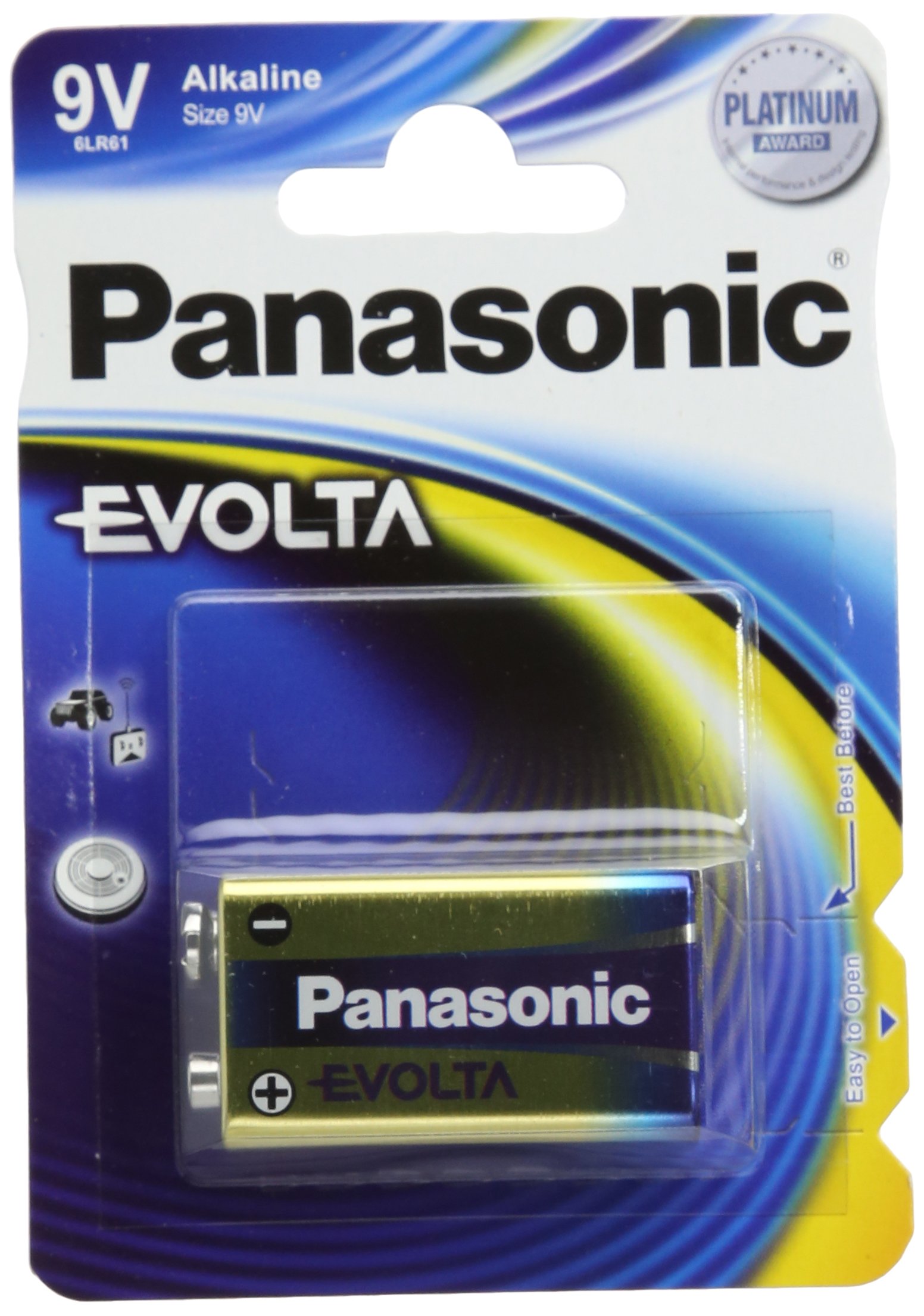 connect 30649 Pansonic Evolta PP3 9V Battery 1pc x 12