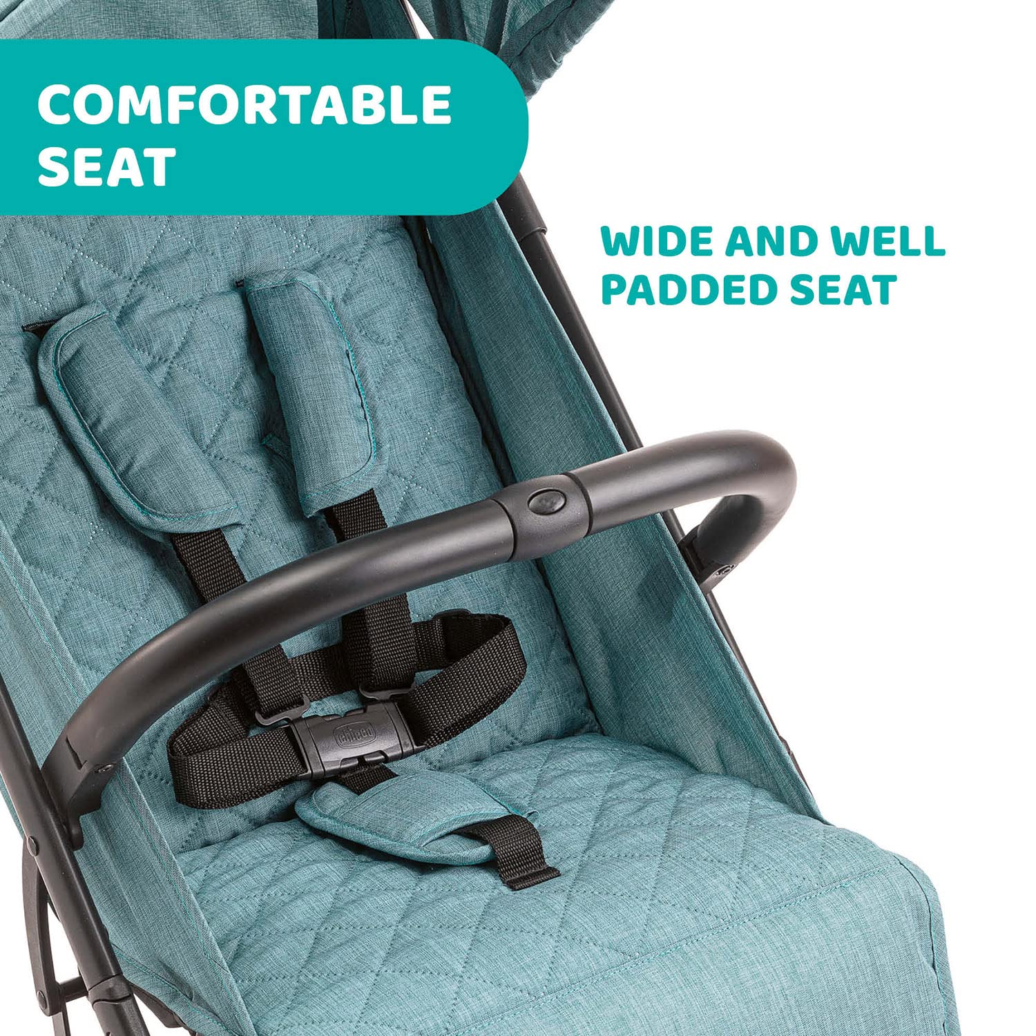 Chicco Trolley Me Passeggino Leggero da 0 Mesi a 15 kg, Passeggino Reclinabile e Pieghevole con Funzione Trolley, Chiusura Compatta, Parapioggia e Cappottina Estendibile, Portata Massima 18 kg