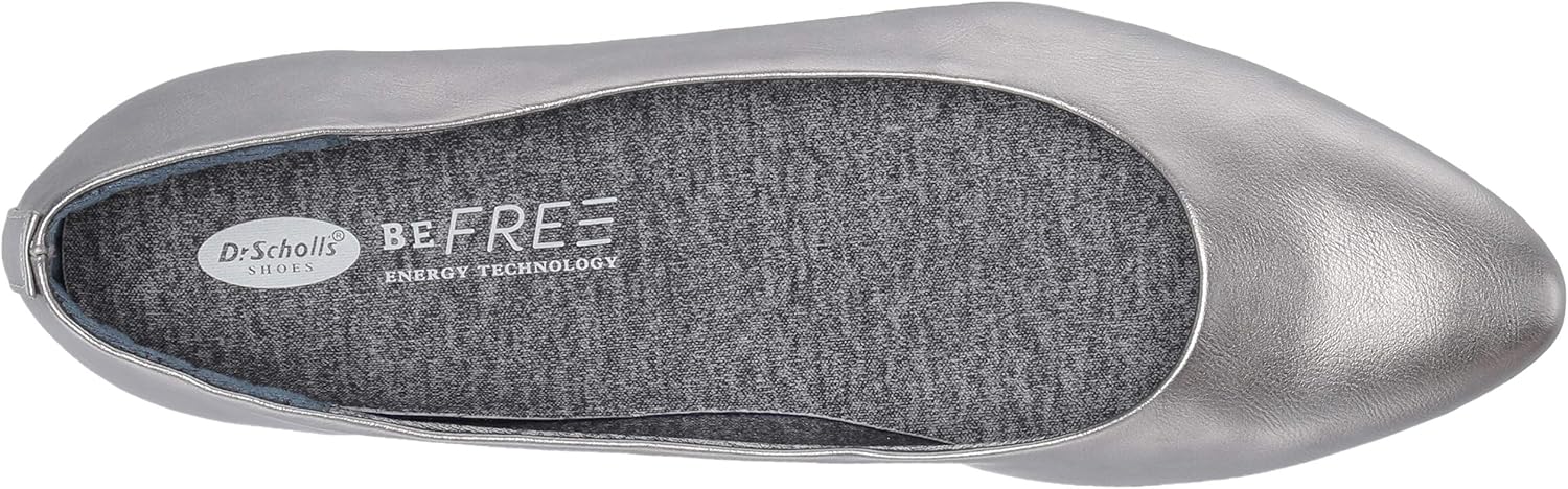 Dr. Scholl's Shoes womens Aston 8 Pewter Glitter Metallic