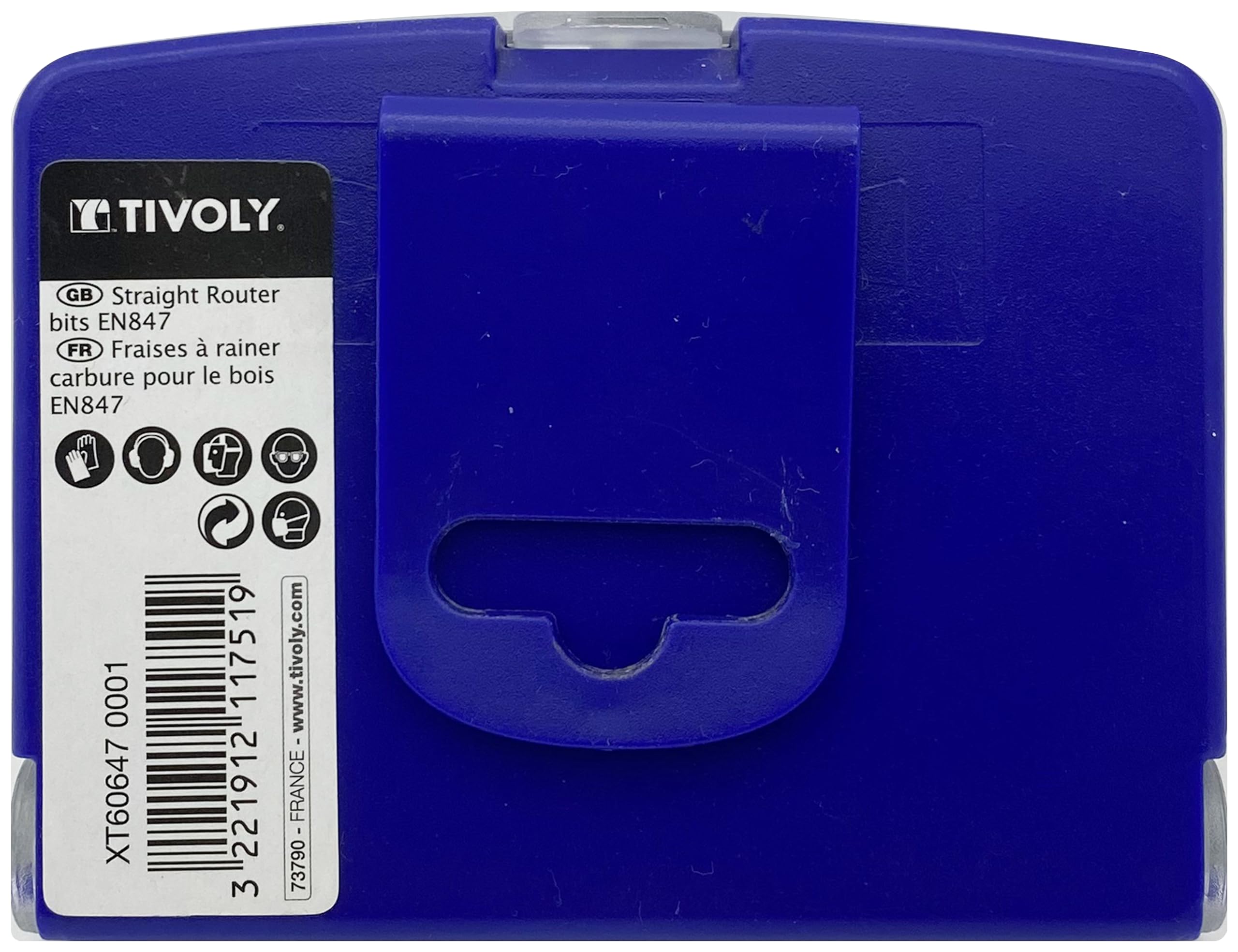 Tivoly XT606470001 Frässtifte für Oberfräse, gerade, Grau, 5-teiliges Set