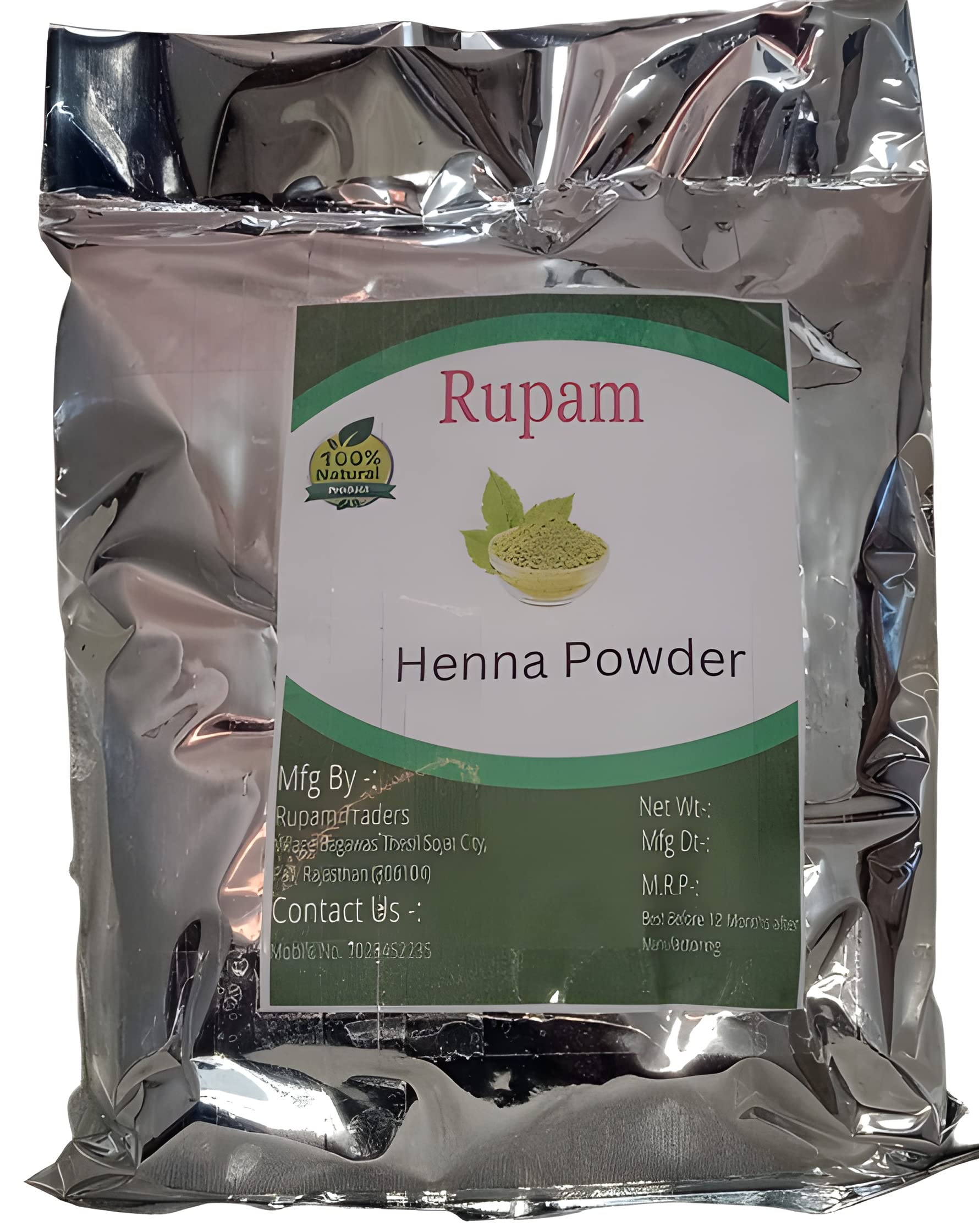 Rupam Natural Triple Filter Rajasthani Henna Powder { Body Art Quality Henna Powder} (500gm), Red-picture-17