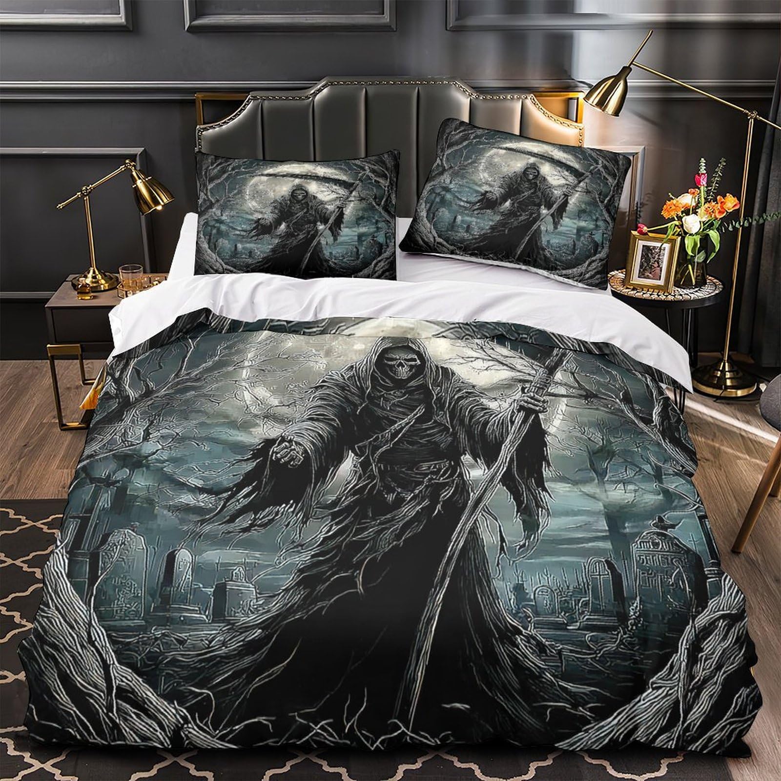 Housse de couette dinosaure fermeture éclair parure de lit super king