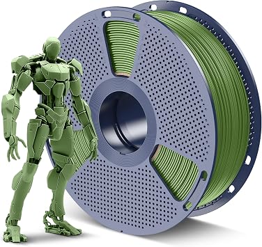 SUNLU ABS Filament 1.75mm 3D Printer Filament, Highly Resistant Durable, Excellent Toughness, Heat Resistance, Compatible with 99% FDM 3D Printers, 1kg Spool 2.2lbs, 390 Meters, ABS Olive Green