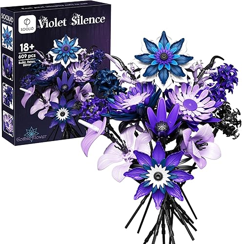 Juego de ramos de flores de dalia para adultos, para mujeres, novia, aniversario, colección botánica gótica, floral artificial para decoración del