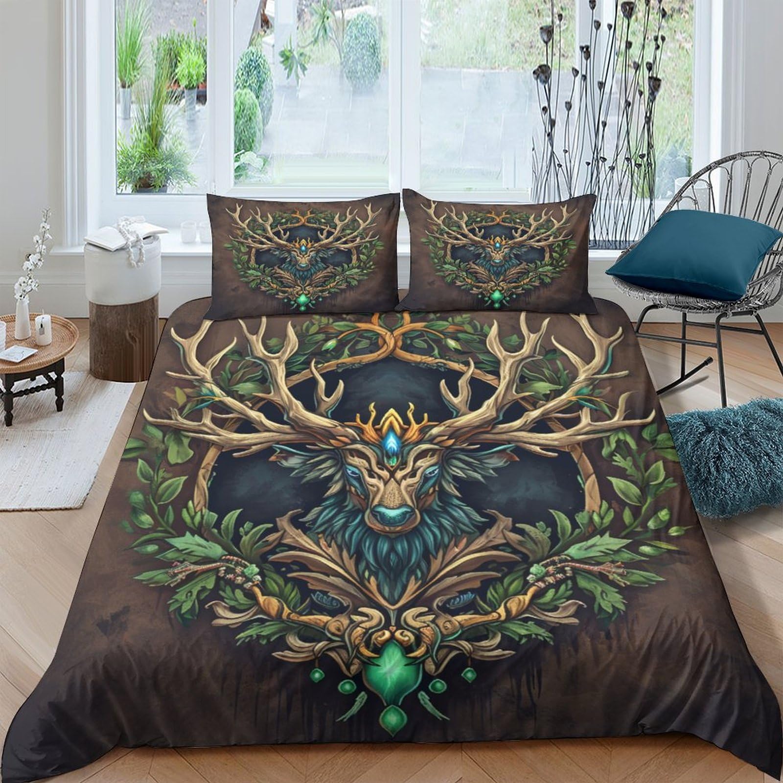 Stampato in 3D Pronipote tibetano Copertina Stampata Microfibra Disegnata Biancheria Da Letto Stile Morbido Con 2 Federe,Double（200x200cm）, Per Ragazzi Adulti
