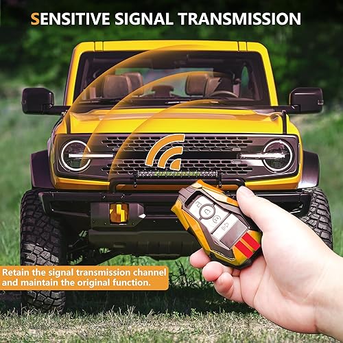 Vista 22 de Funda para llavero Ford compatible con Ford Bronco/Bronco Sport / F150 2021 2022 2023 2024