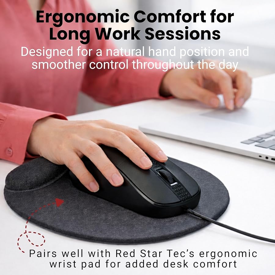 RED STAR TEC USB Wired Mouse for Laptops and Desktops - image 4