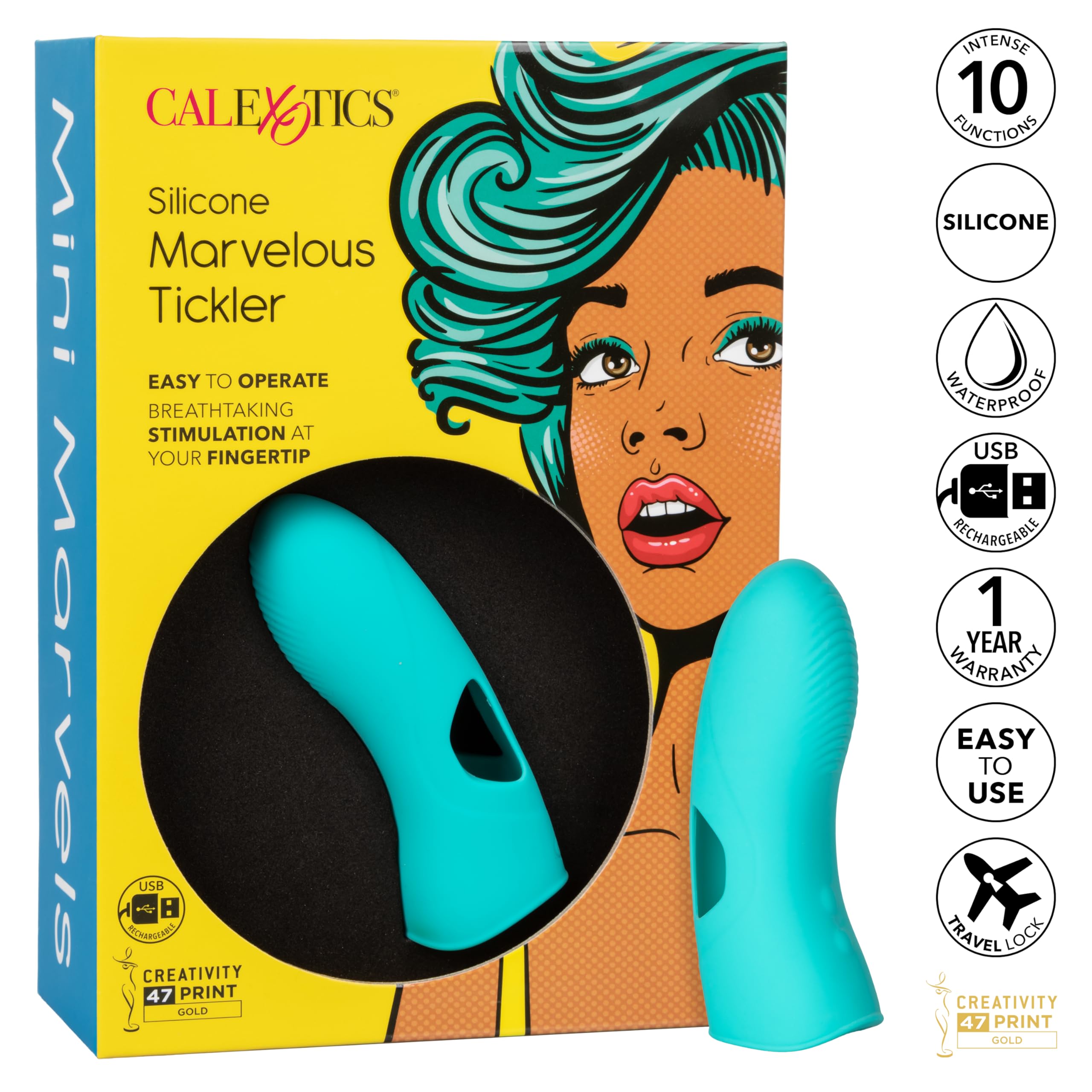Amazon.com: CalExotics SE-4409-50-3 Mini Marvels Silicone Marvelous Tickler  : Health & Household