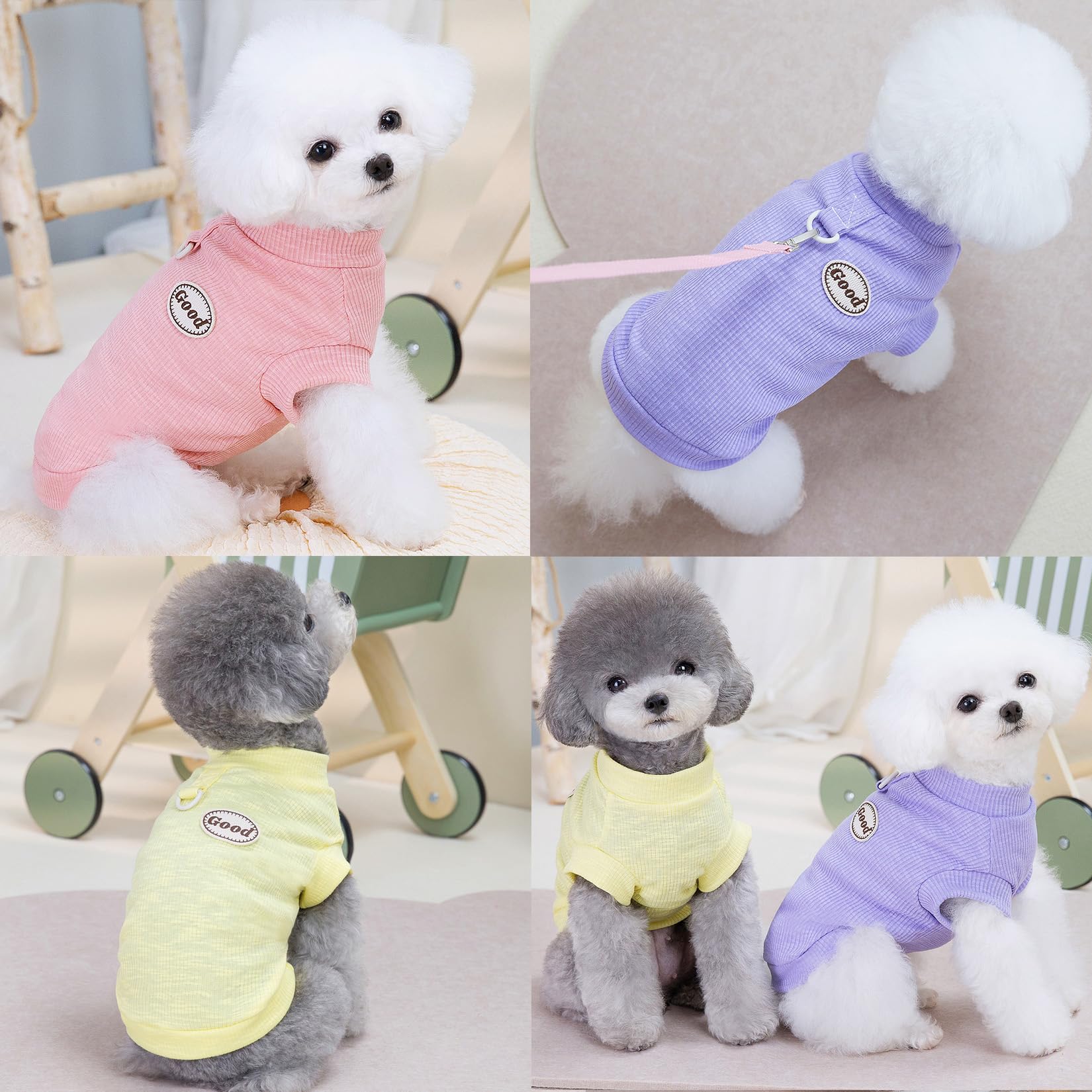 Zunea Dog Shirts for Small Dogs Summer Puppy Clothes T-Shirt with