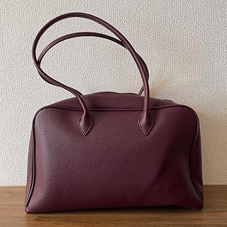 (最終価格)バーガンディ 本革 トートバッグ