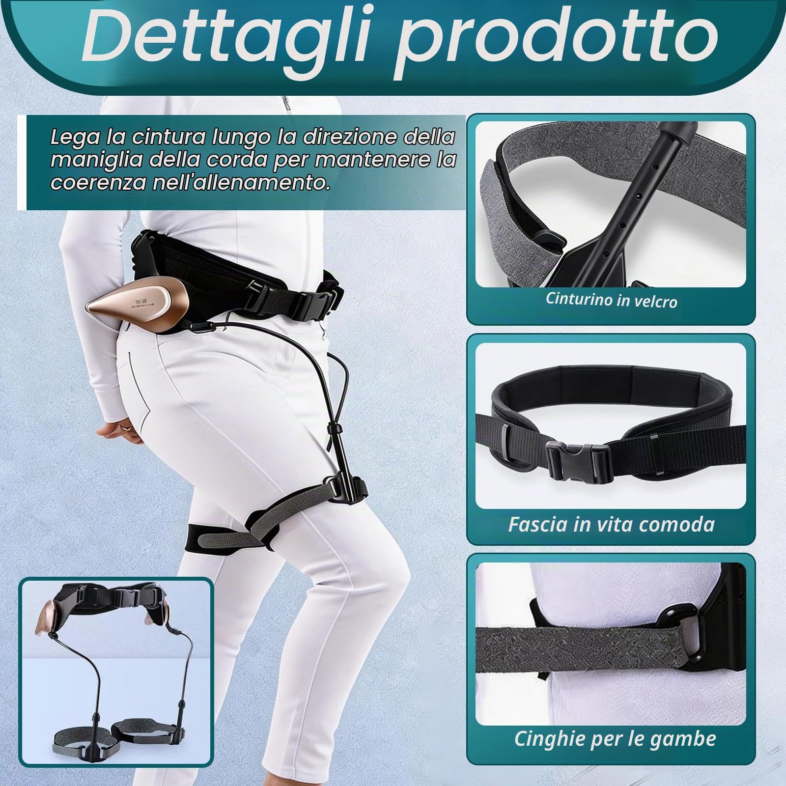 Assistenza Esoscheletrica Bionica per Camminare, Attrezzatura per L'allenamento Riabilitativo delle Gambe Deambulatore a 3 Livelli di Forza per L'assistenza Alla Mobilit, Lzquierda + Derecha