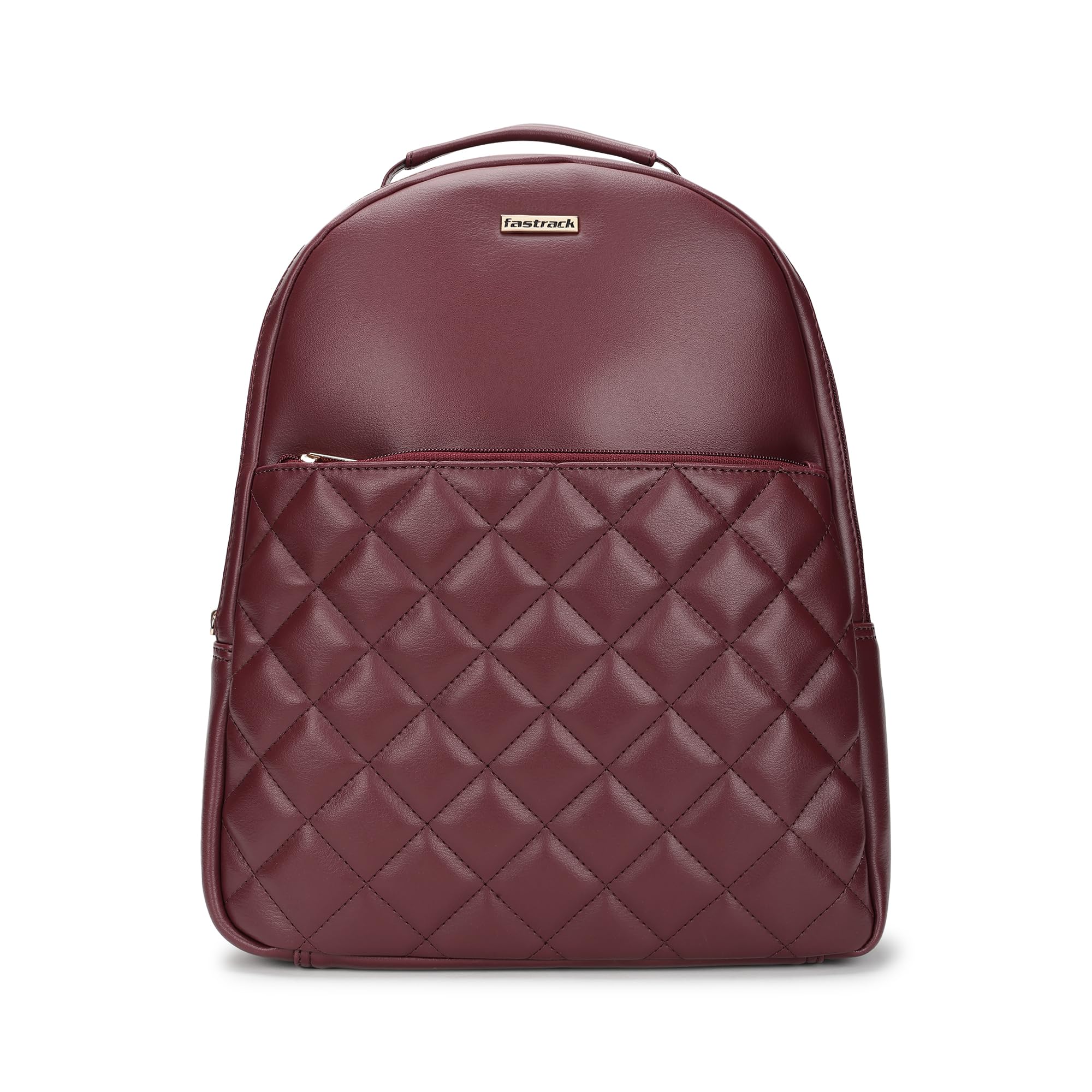 fastrack Puffup Backpack | Quilted Faux-Leather Backpack For Women | Compact Bag with Tablet Sleeve & Utility Pockets-picture-33
