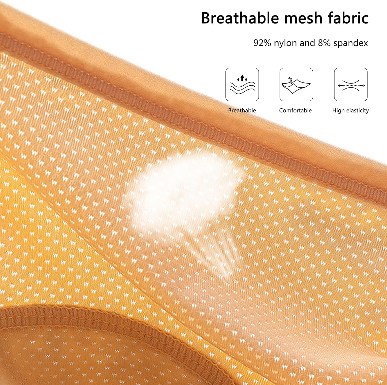 ZJHTK Incontinence Underwear for Women, Mesh Panties for Women Over 60, Plus Size Incontinence Briefs Washable - Image 2