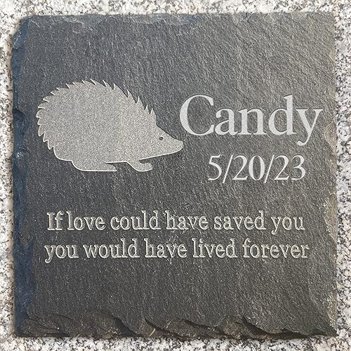 Miniatura 12 de Regalo personalizado de piedra conmemorativa para mascotas, marcador de tumba de cabra - lápida de condolencia de mascotas - lápida de jardín