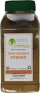 Indus Organics Authentic Indian Chai Masala Powder Spice Blend, 1 Lb Jar...
