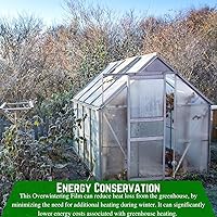 Vista 4 de Farm Plastic Supply - Láminas de plástico blanco de 6 mil - Película de invierno para invernar, película de plástico blanco de 6 mil, plástico