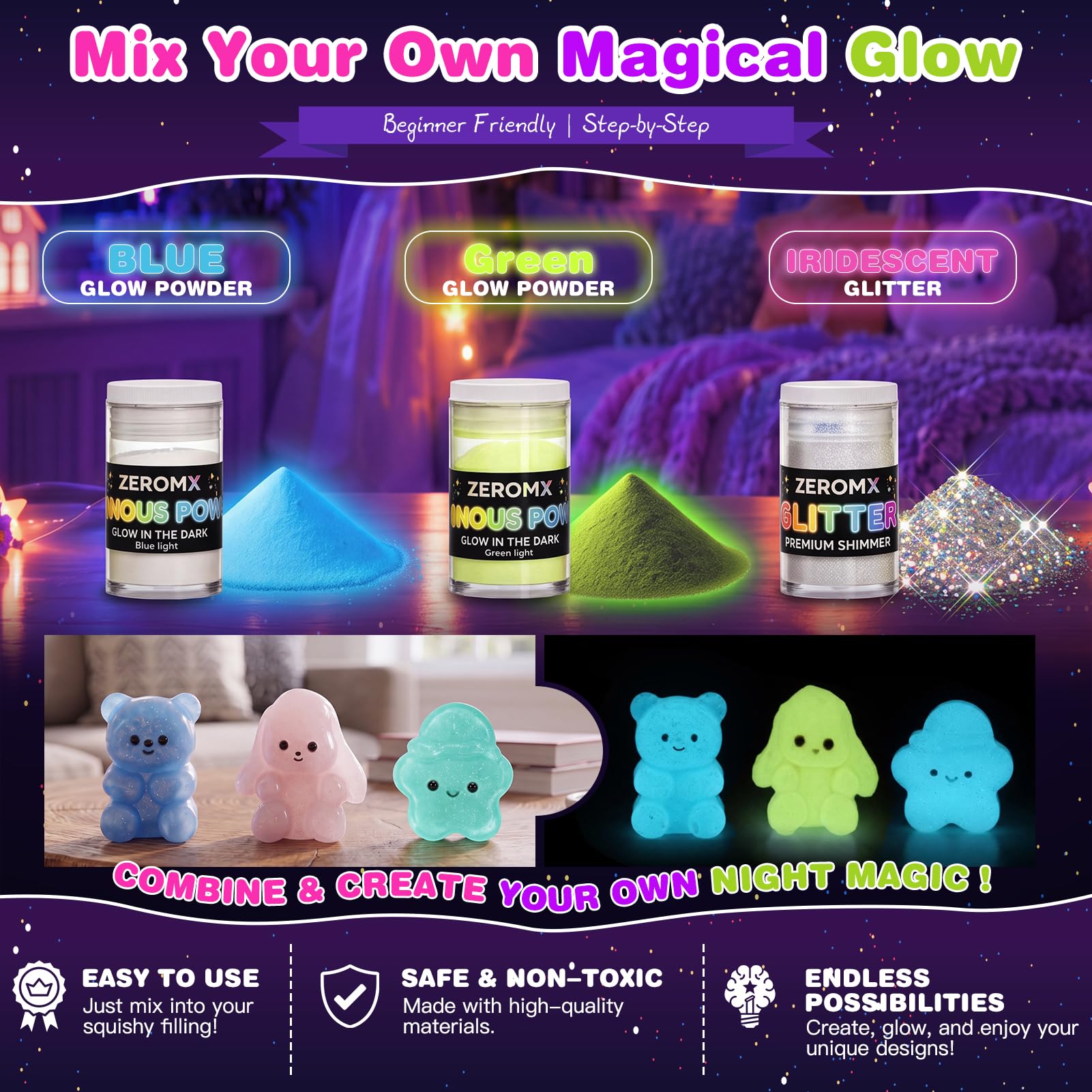 DIY Glow in the Dark Squishy Making Kit -5